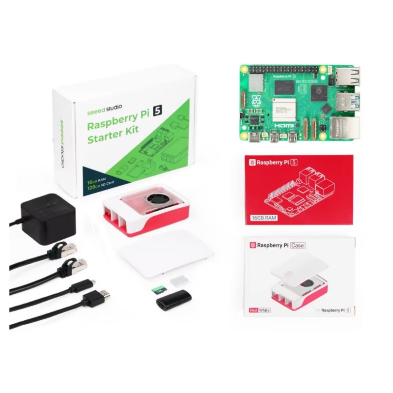 Raspberry Pi 5 8Gb Kit - 5 Zestaw Startowy - 4GB/8GB/16GB RAM,